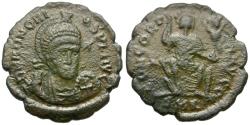 Ancient Coins - Honorius (AD 395-423) Æ4 / Constantinopolis