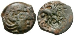 Ancient Coins - Ancient France. Celtic Gaul. Senones Tribe Æ16 / Bird
