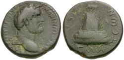 Ancient Coins - Antoninus Pius (AD 138-161). Commagene. Zeugma Æ23 / Temple with Sacred Grove