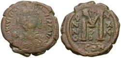Ancient Coins - *Sear 163* Byzantine Empire. Justinian I (AD 527-565) Æ Follis