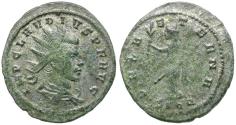 Ancient Coins - Claudius II Gothicus (AD 268-270) Silvered Æ Antoninianus / SPQR