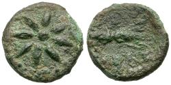Ancient Coins - Kings of Thrace (Odrysian). Seuthes III (330-295 BC). Seuthopolis Æ13 / Star & Thunderbolt