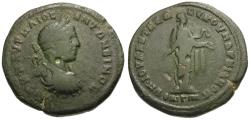 Ancient Coins - Elagabalus (AD 218-222). Moesia Inferior. Marcianopolis Æ27 / Hygieia