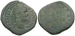 Ancient Coins - Septimius Severus (AD 193-211) Æ Sestertius / Virtus