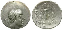 Ancient Coins - Cappadocian Kingdom. Ariobarzanes I Philoromaeus (96-63 BC) AR Drachm / Athena