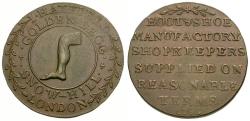 World Coins - Great Britain. Middlesex. London. John Hatfield Copper Halfpenny / Leg