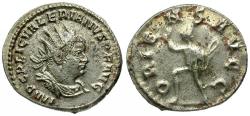 Ancient Coins - Valerian I (AD 253-260) AR Antoninianus / Sol