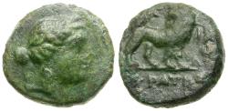 Ancient Coins - Ionia. Miletos. Krateros, magistrate Æ11 / Lion