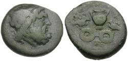 Ancient Coins - Thessaly. Krannon Æ15 / Hydria