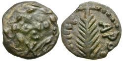 Ancient Coins - Judaea. Roman Procurators. Porcius Festus (AD 59-62) Æ Prutah / Palm Branch