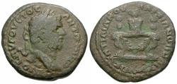 Ancient Coins - Caracalla (AD 198-217). Moesia Inferior. Marcianopolis Æ26 / Garlanded Table