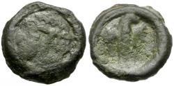 Ancient Coins - Ancient France. Celtic Gaul. Carnutes Tribe Potin / Eagle