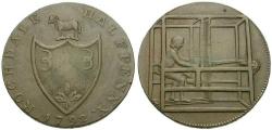 World Coins - Great Britain. Conder Token. Lancashire. Rochdale &#198; Half Penny