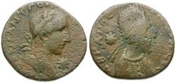Ancient Coins - Gordian III (AD 238-244) with Abgar X. Mesopotamia. Edessa Æ22