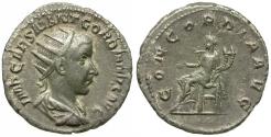 Ancient Coins - Gordian III (AD 238-244) AR Antoninianus / Concordia