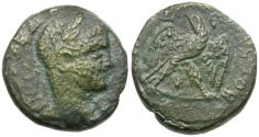Ancient Coins - Elagabalus (AD 218-222). Seleucis and Pieria. Antiochia ad Orontem Æ Tetradrachm / Eagle