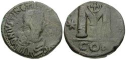 Ancient Coins - *Sear 125* Byzantine Empire. Justin I (AD 518-527) with Justinian I (AD 527-565) Joint Reign Æ Follis