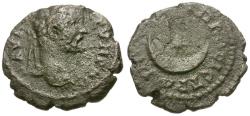 Ancient Coins - Septimius Severus (AD 193-211). Moesia Inferior. Nicopolis ad Istrum Æ16 / Star and Crescent