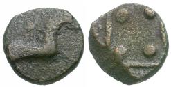 Ancient Coins - Thrace. Maroneia. Imitative Æ9 / Horse