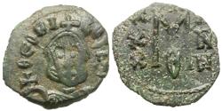 Ancient Coins - *Sear 1681* Byzantine Empire. Theophilus (AD 829-842) Æ Follis