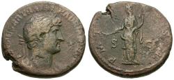 Ancient Coins - Hadrian (AD 117-138) Æ As / Pax