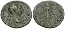 Ancient Coins - Trajan (AD 98-117) Æ As / Pax
