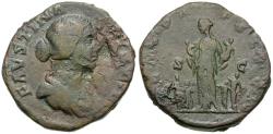 Ancient Coins - Faustina II (AD 147-175) Æ Sestertius / Faustina with Children