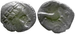 Ancient Coins - Ancient France. Celtic Gaul. Allobroges Tribe AR Quinarius