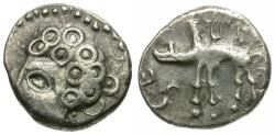 Ancient Coins - Ancient France. Celtic Gaul. Sequani Tribe AR Quinarius / Boar