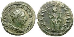 Ancient Coins - Trebonianus Gallus (AD 251-253) AR Antoninianus / Felicitas