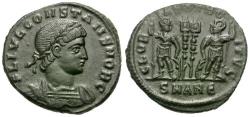 Ancient Coins - Constans, as Caesar (AD 333-337) Æ3 / Soldiers
