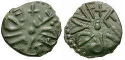 World Coins - Anglo-Saxon. Kings of Northumbria. &#198;thelred II (AD 841-844). Eardwulf, moneyer. Irregular &#198; Styca
