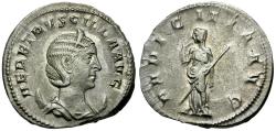 Ancient Coins - Herennia Etruscilla (AD 249-251) AR Antoninianus / Pudicitia