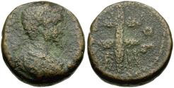 Ancient Coins - Septimius Severus (AD 193-211). Phoenicia. Akko-Ptolemais Æ22 / Winged Thunderbolt
