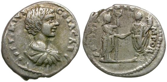 ローマ帝国 198-209 GETA, as Caesar デナリウス貨@183 ローマ帝国 198-209 GETA, as Caesar デナリウス貨@183 Geta as