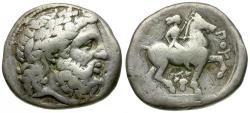 Ancient Coins - Kings of Macedon. Philip II (359-336 BC) Lifetime AR Tetradrachm