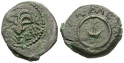 Ancient Coins - Judaea. Hasmonean. Alexander Jannaeus (103-76 BC) Æ Prutah / Rose