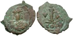 Ancient Coins - *Sear 1182* Byzantine Empire. Constantine IV Pogonatus (AD 668-685) Æ Decanummium