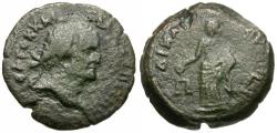 Ancient Coins - Vespasian (AD 69-79). Egypt. Alexandria Æ Obol / Dikaiosyne