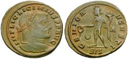 Ancient Coins - Licinius I (AD 308-324) Æ Follis / Genius