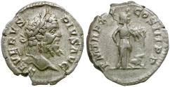Ancient Coins - Septimius Severus (AD 193-211) AR Denarius / Africa