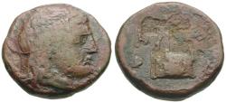 Ancient Coins - Kyrenaica. Kyrene Æ17 / Lyre