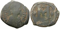 Ancient Coins - *Sear 216* Byzantine Empire. Justinian I (AD 527-565) Æ Follis