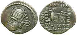 Ancient Coins - Kings of Partha. Pakoros I (AD 78-120) AR Drachm
