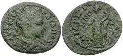 Ancient Coins - Gordian III (AD 238-244). Mysia. Germe. Aelius Aristonicus, strategos Æ26 / Tyche