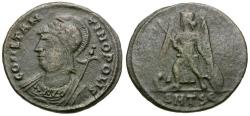 Ancient Coins - Constantine I the Great (AD 310-337). Constantinople Commemorative Æ3 / Victory