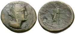 Ancient Coins - Phoenicia. Marathos. Berenike II Æ23 / Marathos