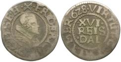 World Coins - German states. Duchy of Schleswig-Holstein-Gottorp. Frederick III (1616-1659) 1/16 Thaler