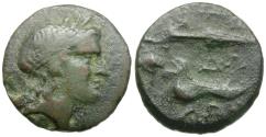 Ancient Coins - Aetolia. Aetolian League &#198;16 / Jawbone