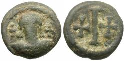 Ancient Coins - *Sear 601* Byzantine Empire. Maurice Tiberius (AD 582-602) Lead Decanummium